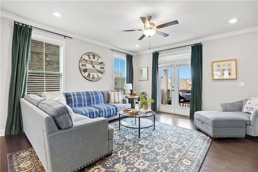 Owner's suite at the Cumming Traditions East townhome